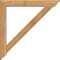 Ekena Millwork Traditional Traditional Rough Sawn Bracket w/ Offset Brace, Western Red Cedar, 6"W x 40"D x 40"H BKT0604X40X40TRA01RWR - alternate 4